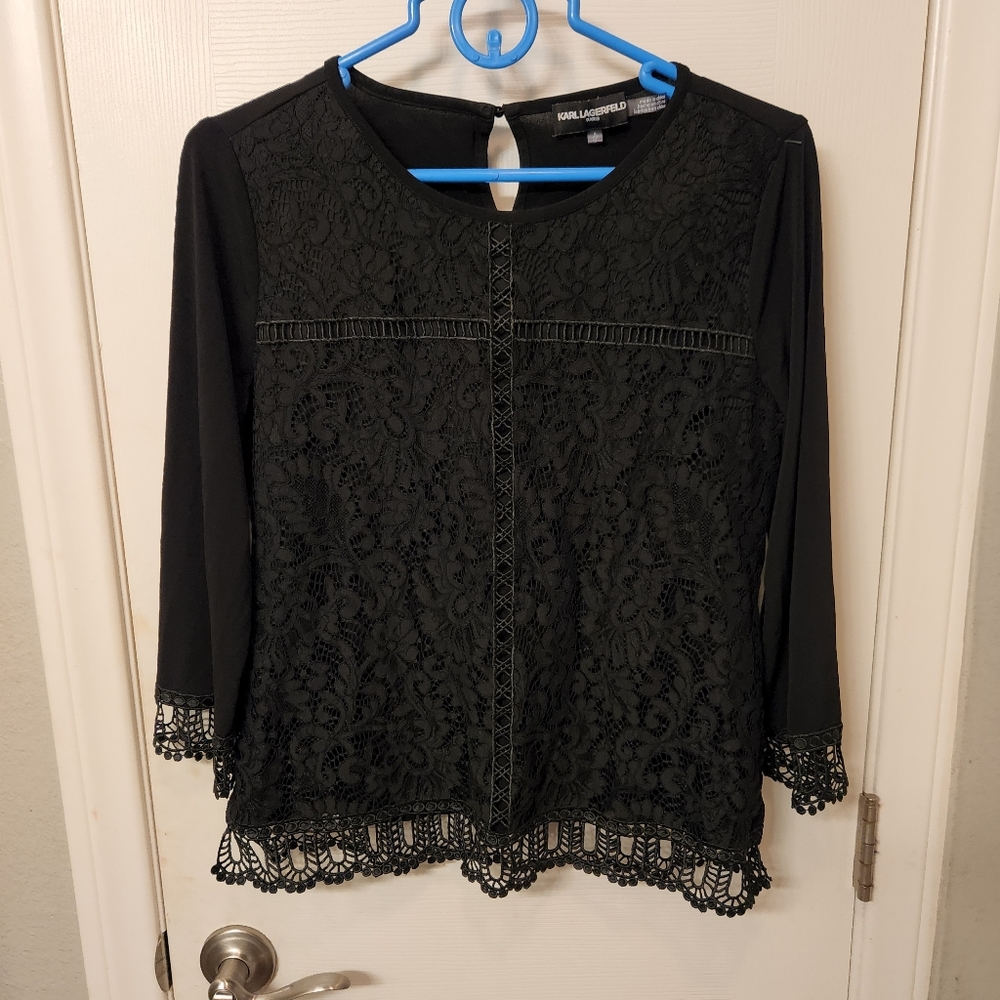 Karl lagerfeld blouse size S